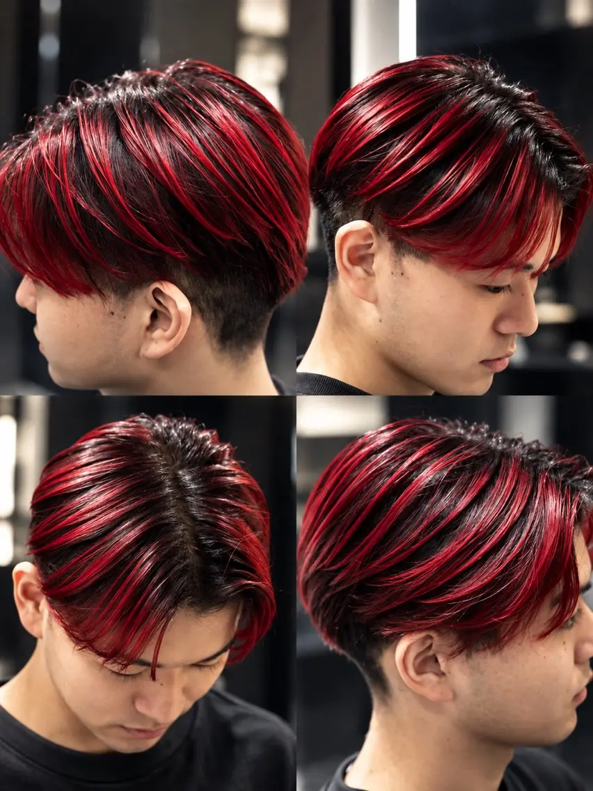 ショート カラー メンズ 渋谷ハイトーンカラー とーまぴ🙀のヘアスタイル