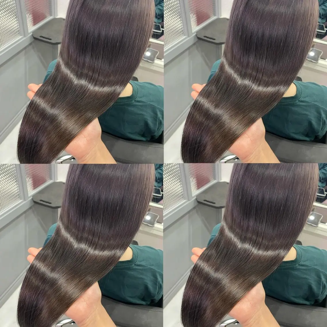 ロング カラー カット ヘアカラー 髪質改善×矯正🫧 韓国ヘアasamiのヘアスタイル