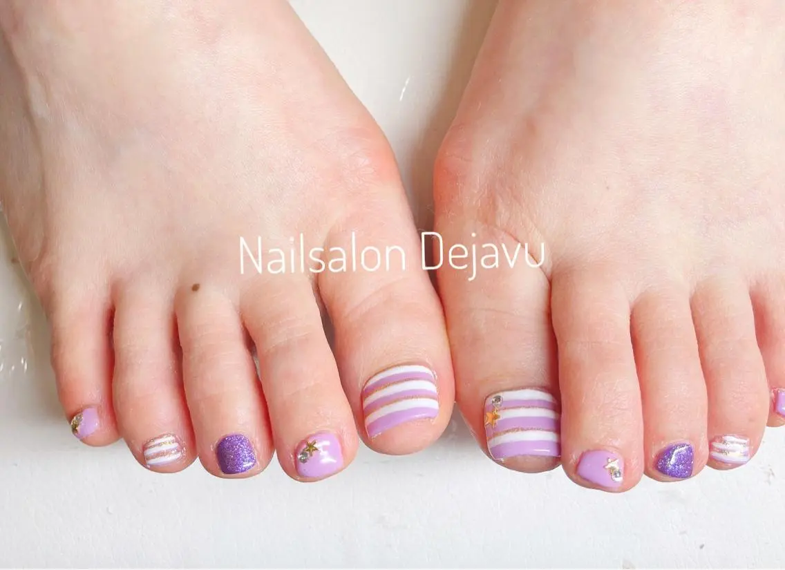 ネイル アートネイル フットネイル ジェルネイル Nail salon Dejavu 🌿のネイルデザイン