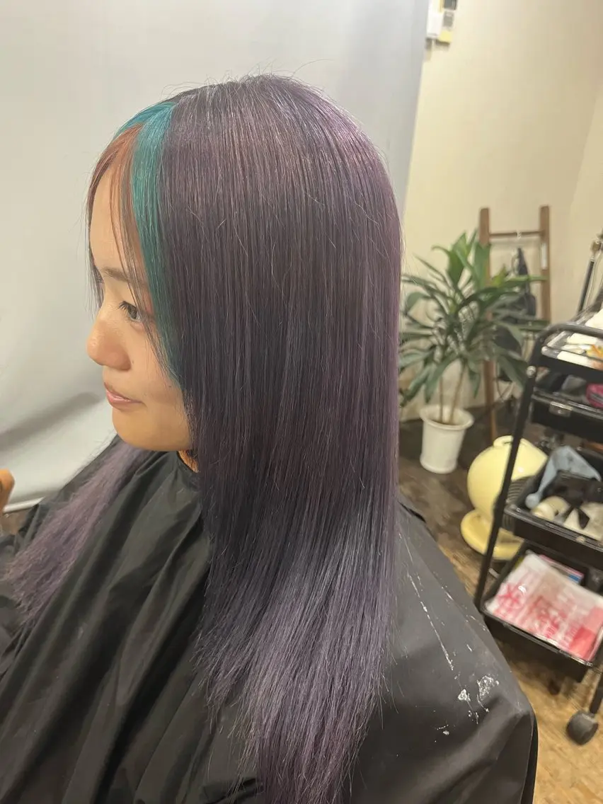 セミロング カラー ヘアカラー 渡辺 健太のヘアスタイル