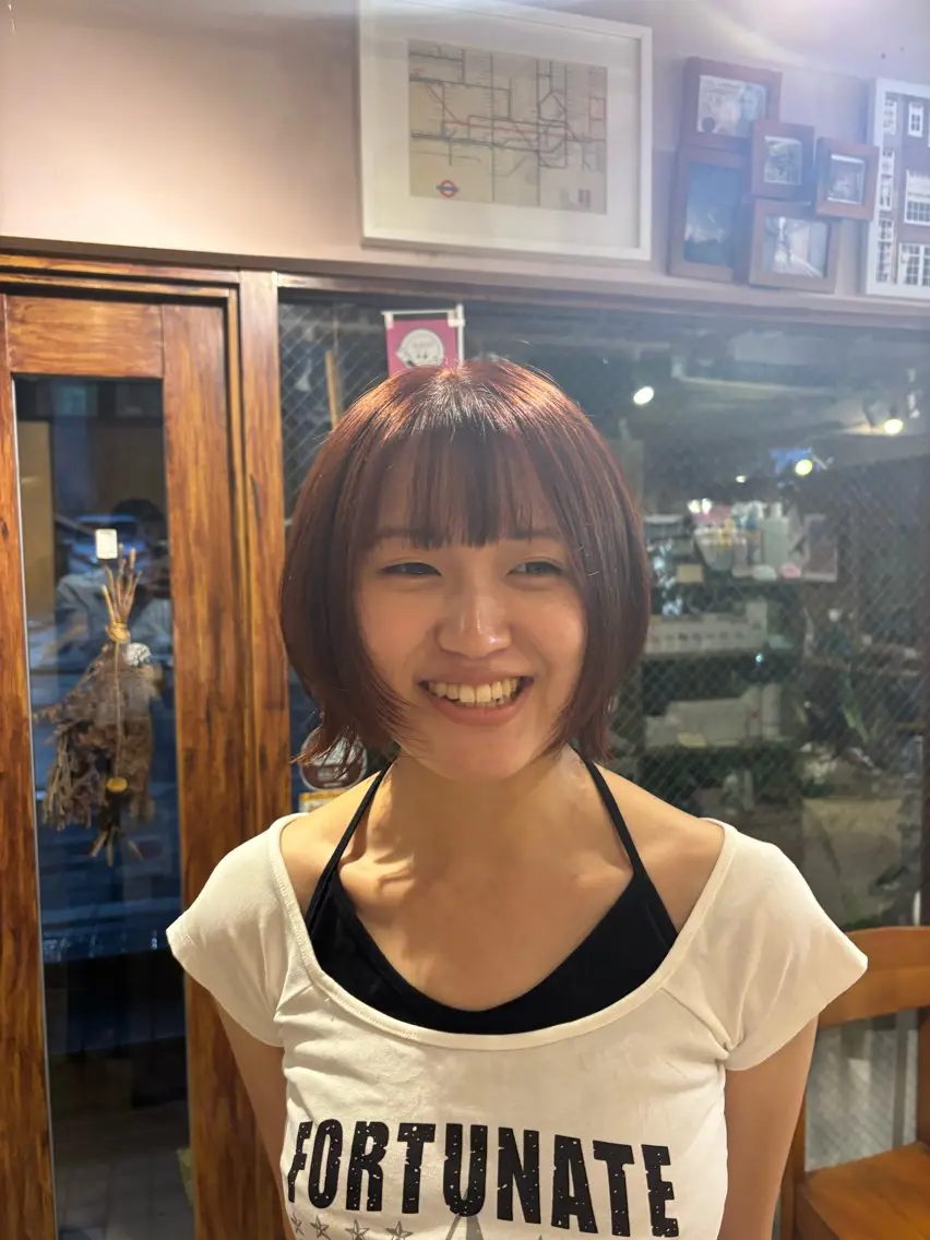 ショート カット ヘアカラー トリートメント 多幸感×儚さ /代々木公園/リサのヘアスタイル