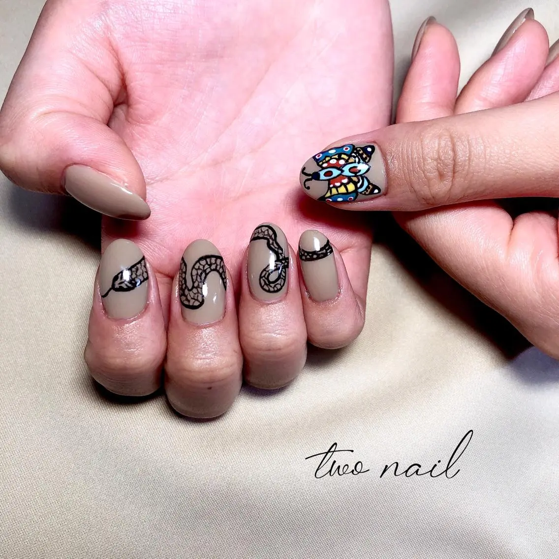ネイル アートネイル フットネイル ハート ニュアンスネイル ホワイト two nailのネイルデザイン