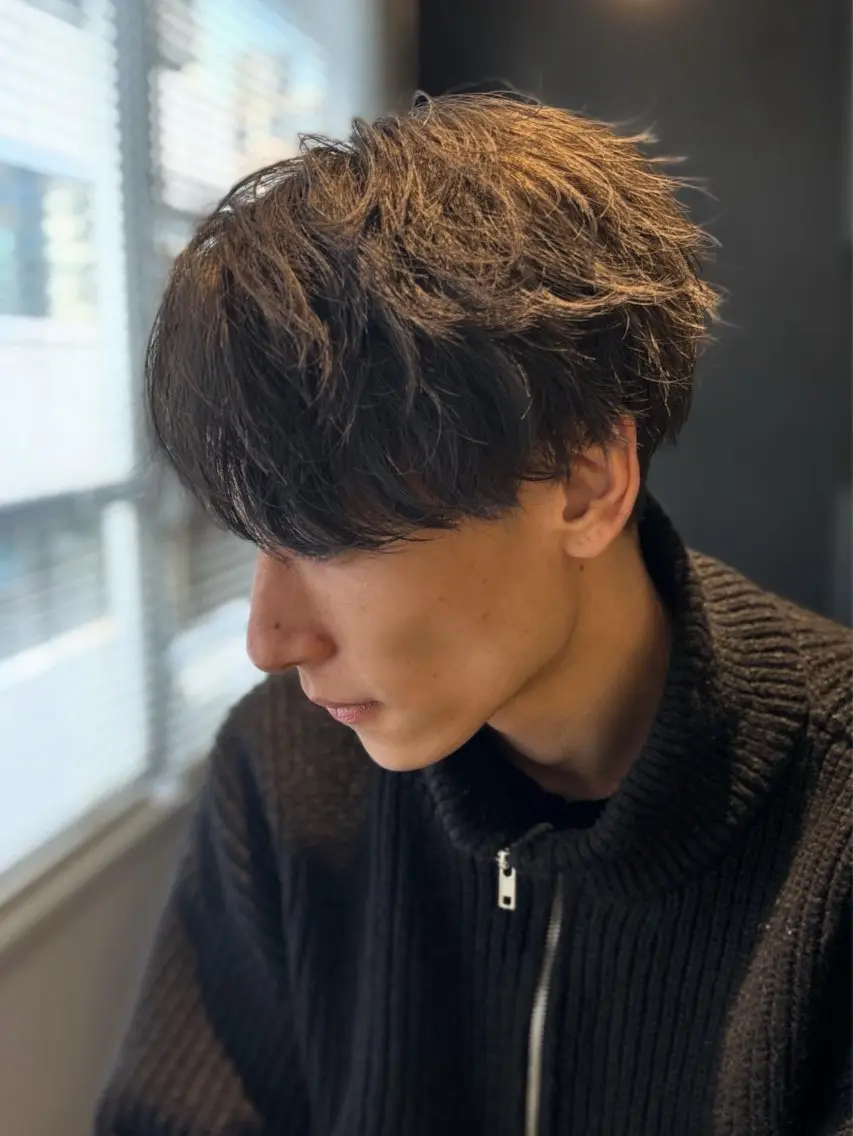 🌝【メンズ限定】🌝カット+パーマ+3STEPトリートメント✨(プチスパついてます🙏)の写真