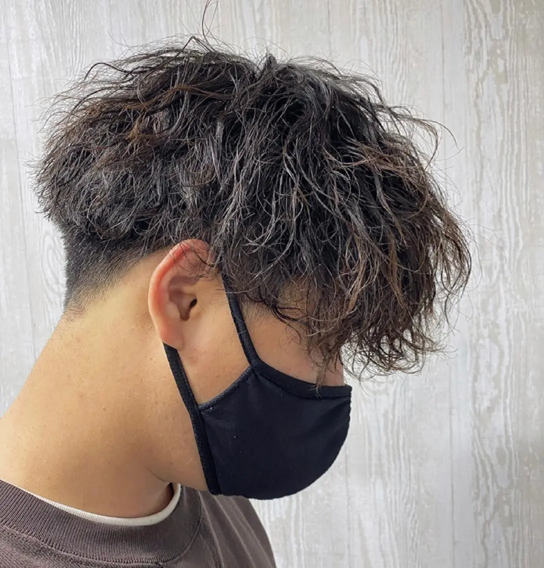 メンズカットパーマの写真