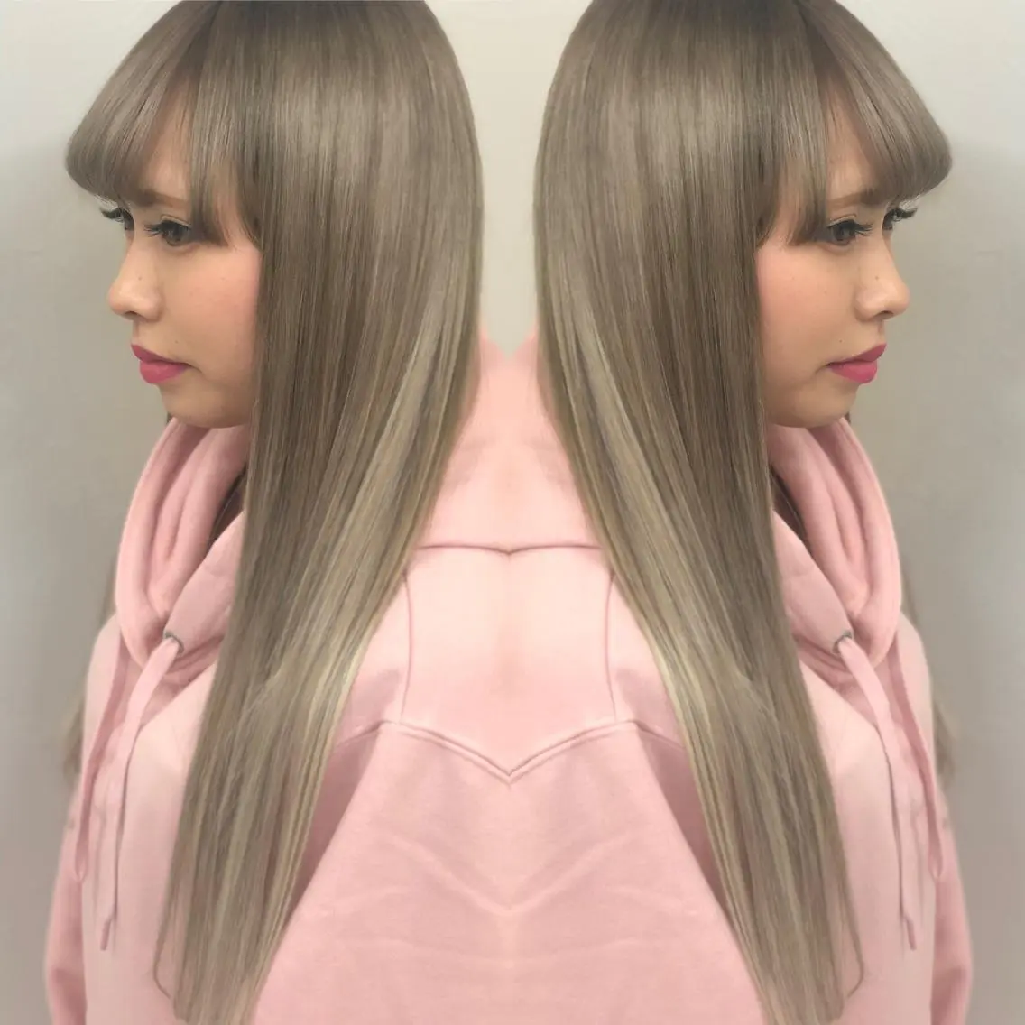 ロング カラー ハイライトカラー ハイライト ロング BREK 袋井店のヘアスタイル