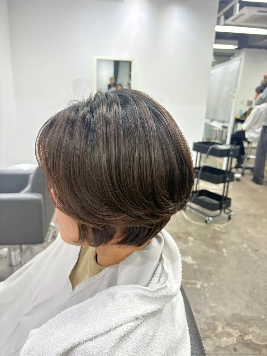 ショート カラー ショートヘア トリートメント ヘアセット 渡部 桜花のヘアスタイル