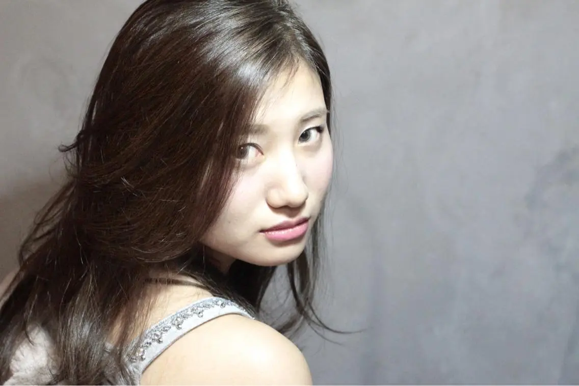 ミディアム カラー 透明感カラー 松田 由貴のヘアスタイル