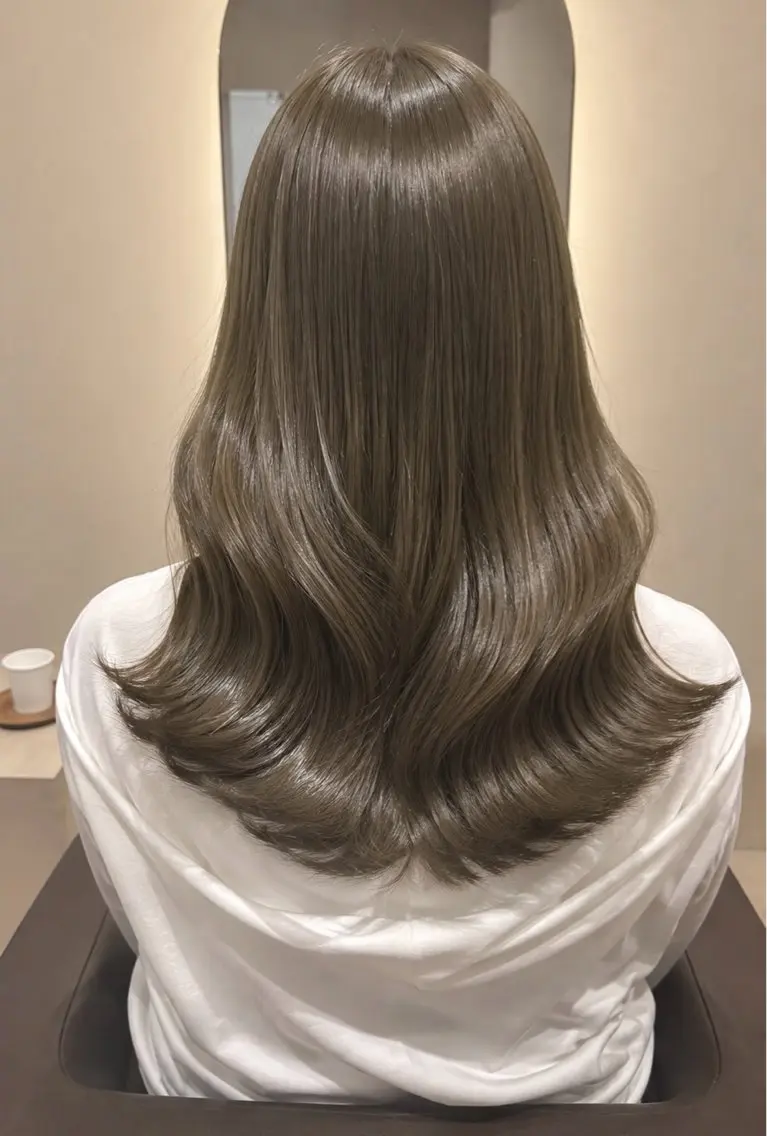 セミロング カラー ヘアカラー トリートメント coco♡ 韓国hairのヘアスタイル