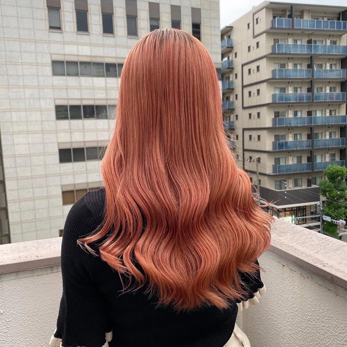 セミロング ヘアカラー トリートメント ハイトーン 横浜💞ミオのヘアスタイル