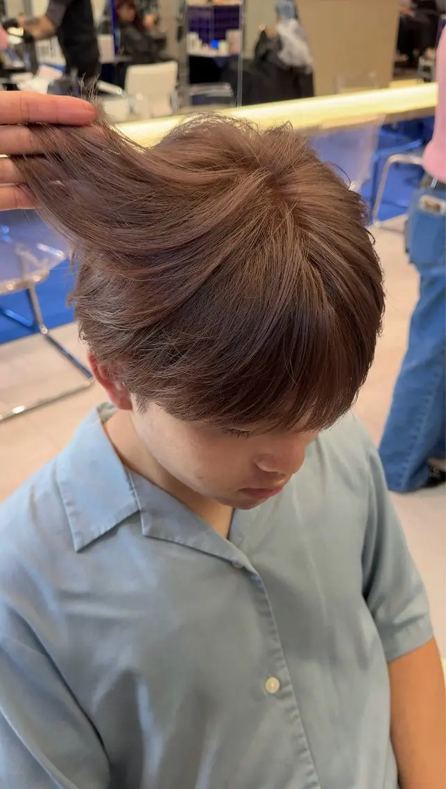 ショート カラー メンズ カット ヘアカラー トリートメント メンズブリーチ カラーhirokoのヘアスタイル
