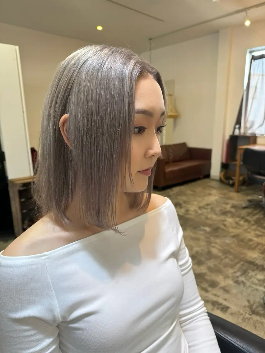 ミディアム ヘアカラー トリートメント yuimarl切田 はじめ✨のヘアスタイル