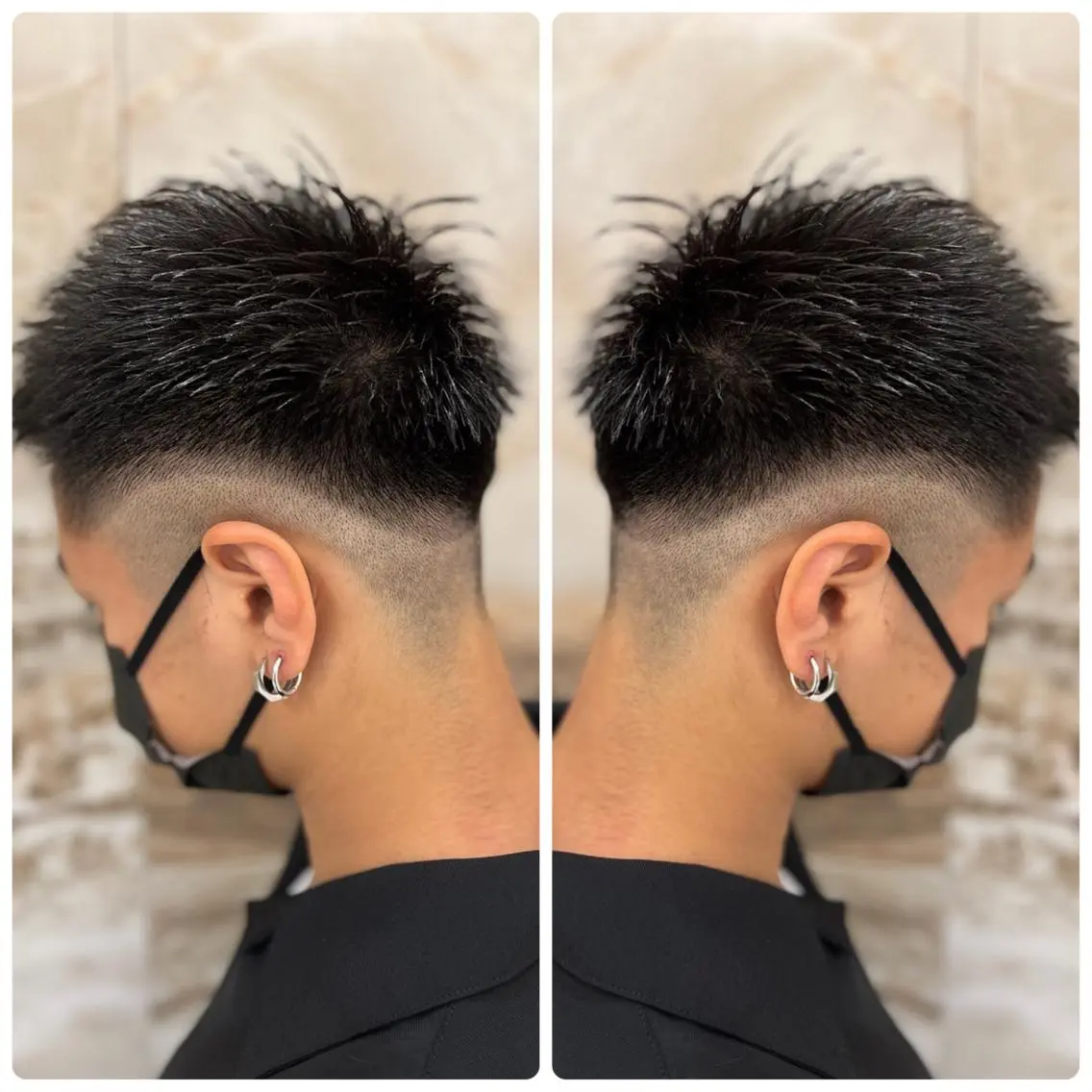 ショート メンズ フェードカット スキンフェード カット パーマ トリートメント 小山内 龍一郎 店長のヘアスタイル