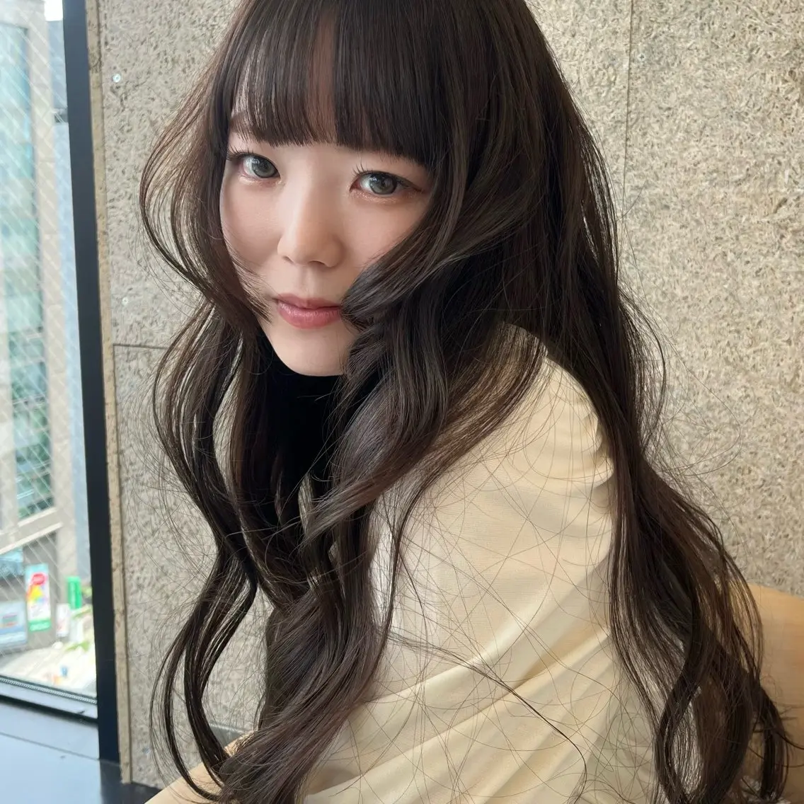 ロング カラー カット ヘアカラー トリートメント SiLO yuri andoのヘアスタイル