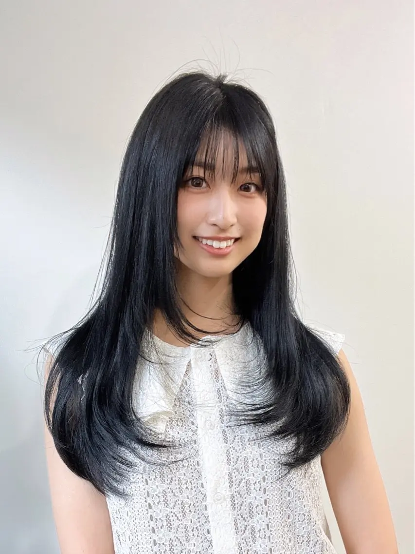 セミロング カラー 韓国風ヘア 似合わせカット 小顔カット カット ヘアカラー トリートメント 渋谷レイヤーカット❌ 縮毛矯正専門/武田涼のヘアスタイル