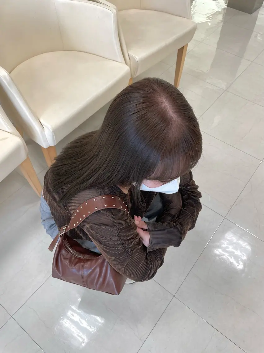 ロング カラー ブリーチなしダブルカ ラー🎀透明感/AOのヘアスタイル