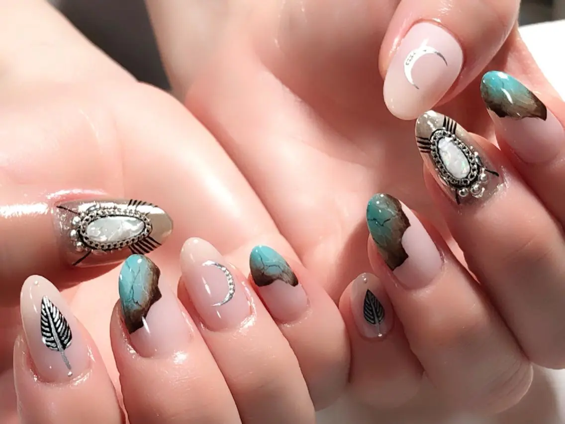 【HAND】ジェルネイル*アート付き定額の写真