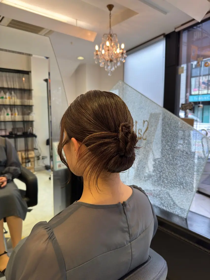 セミロング ヘアアレンジ ヘアセット MURATA KOHEIのヘアスタイル