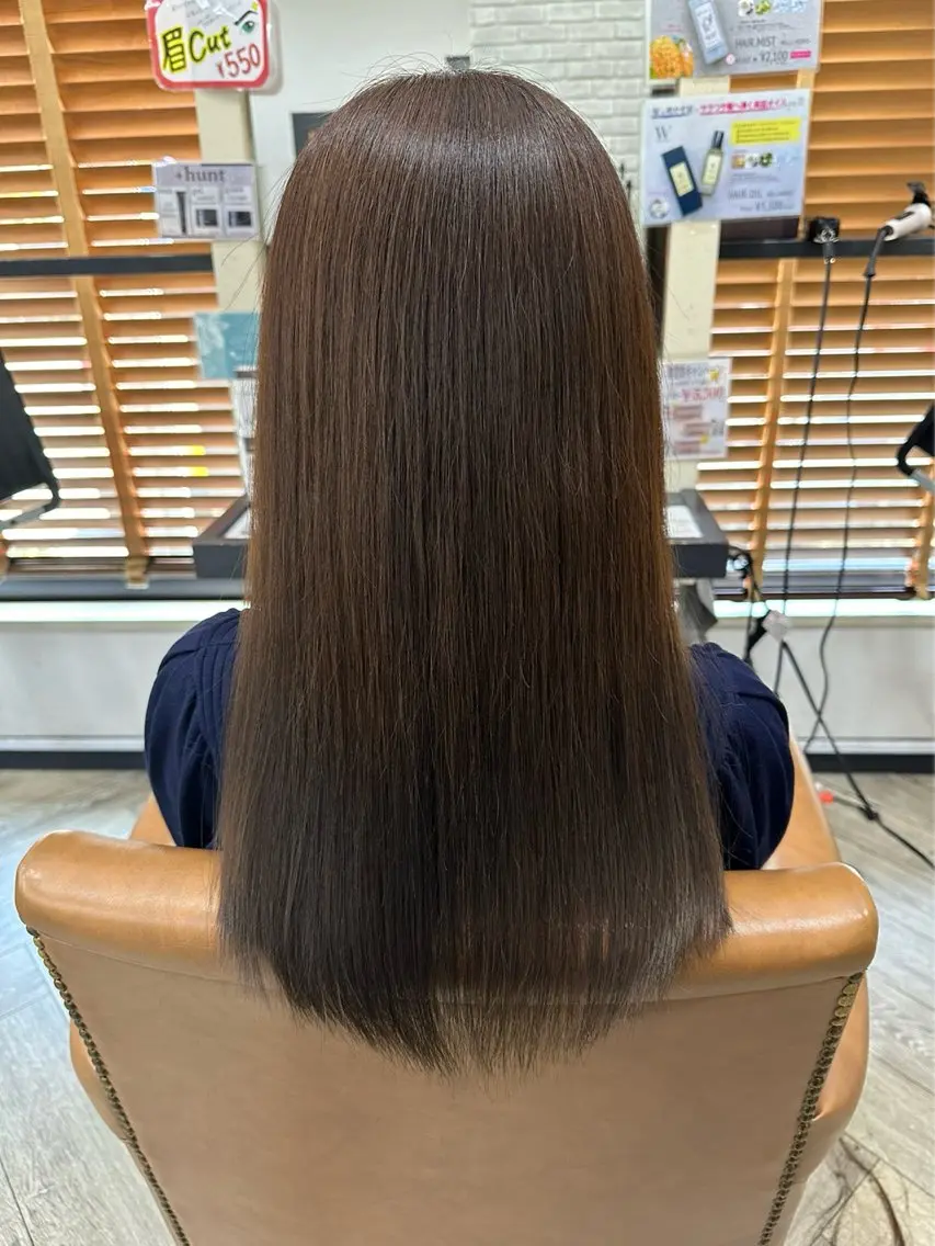 ロング カット 縮毛矯正 トリートメント 小島 寧心のヘアスタイル