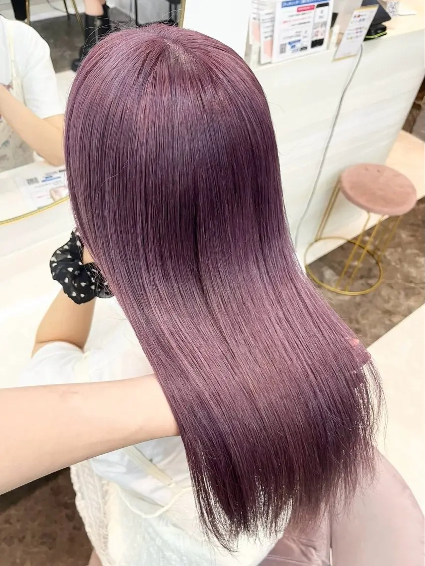 ロング カラー ‪💄心 葉/大宮 /ワンカラー🖤のヘアスタイル