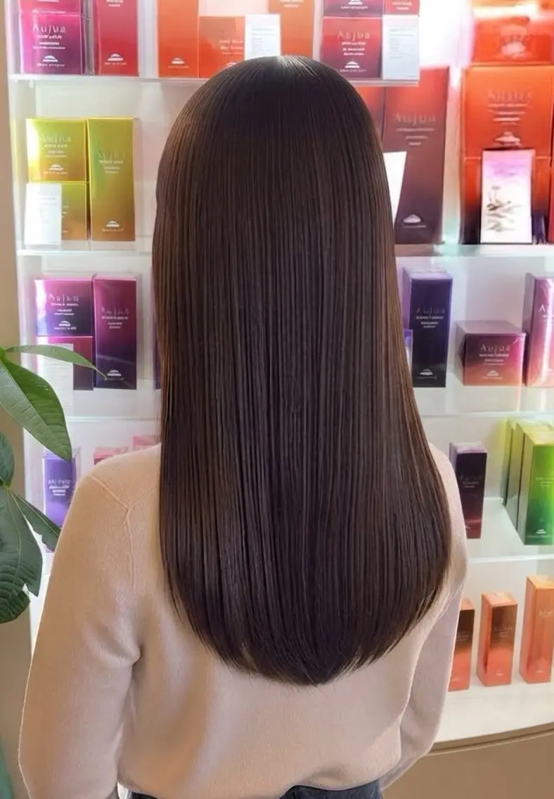 ロング 松下 沙織のヘアスタイル