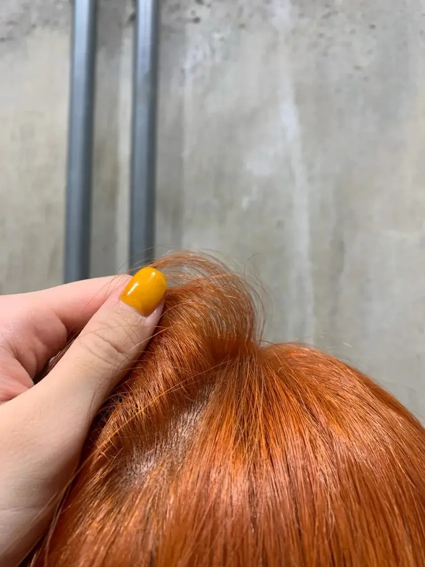ミディアム カラー ブリーチ ヘアカラー トリートメント 🪿透明感/艶カラー ﾜﾀﾅﾍﾞｱｵｲのヘアスタイル