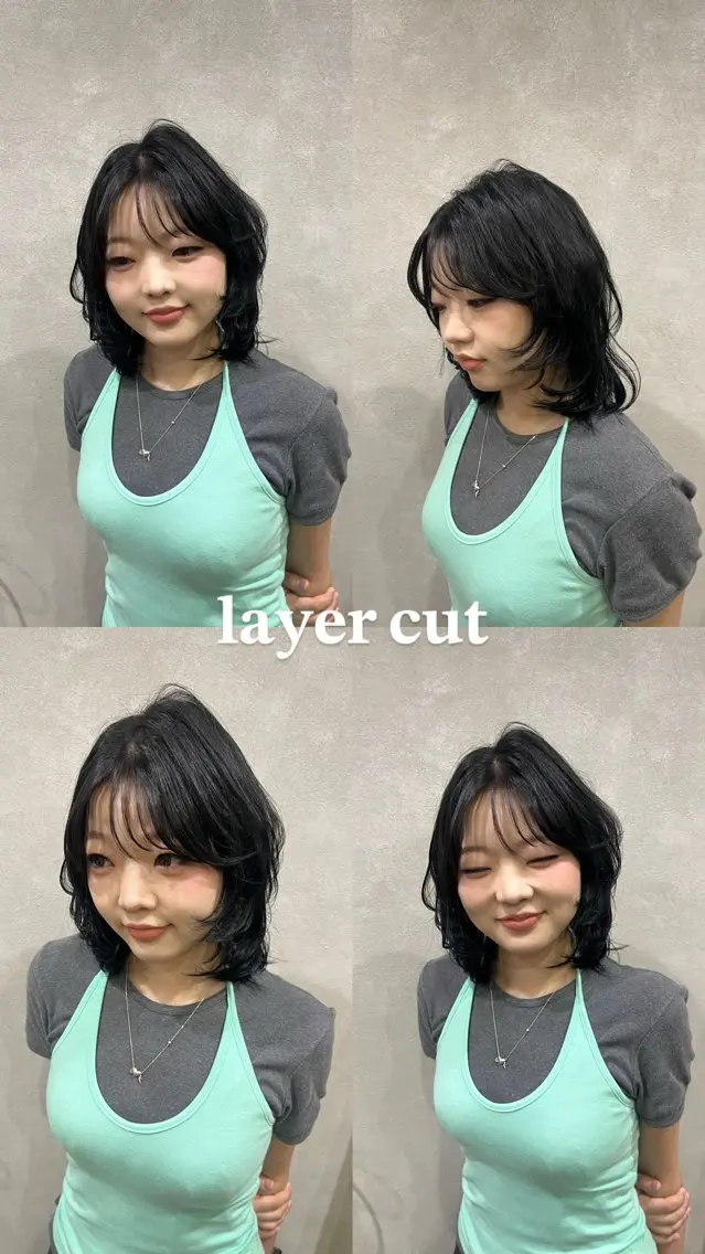 🤎海外風𝐥𝐚𝐲𝐞𝐫 𝐜𝐮𝐭🍒ガッツリレイヤーで360℃可愛く仕上げたい方🫶🏻の写真