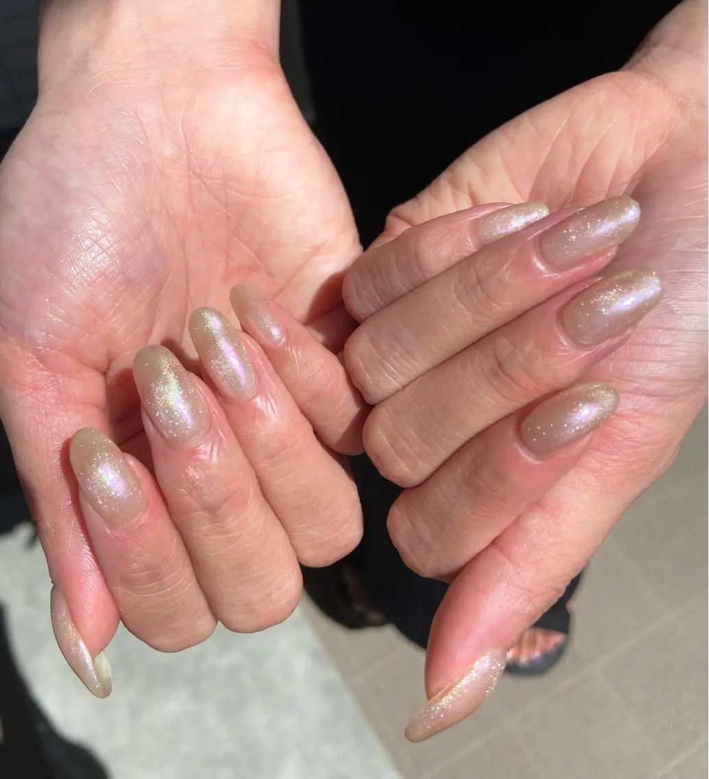 ネイル キラキラネイル マグネットネイル ミラーネイル ワンカラーネイル シンプルネイル salon de oct.のネイルデザイン
