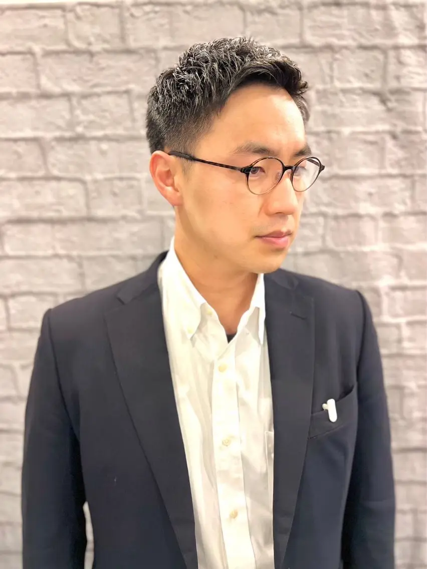 ショート ショートヘア グレイスフルバーバー 新宿野村ビル前田真政のヘアスタイル