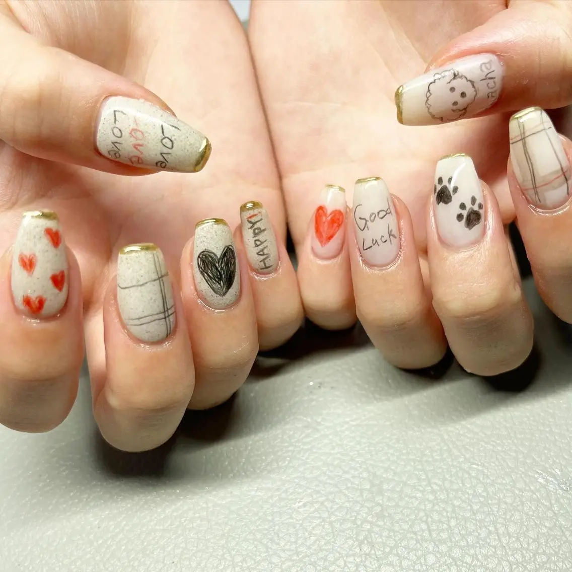ネイル アートネイル 587nail *のネイルデザイン