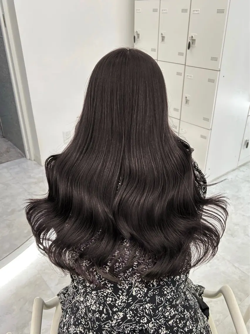 ロング ヘアカラー トリートメント ヘッドスパ ヘアセット 🤍上品韓国ガーリー 🤍ひとみ🤍のヘアスタイル