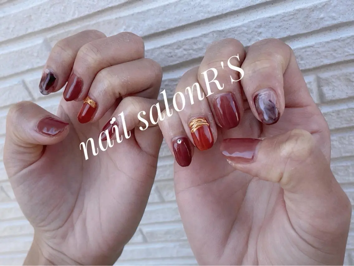 ネイル ストーンネイル nail salon R'sのネイルデザイン