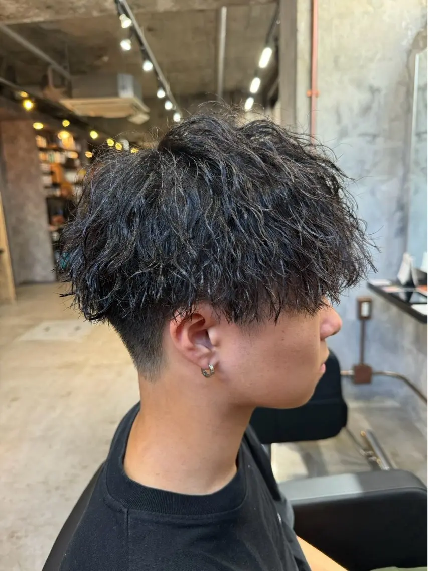 【💥カットパーマモデル募集中✂️】メンズツイストスパイラルパーマの写真