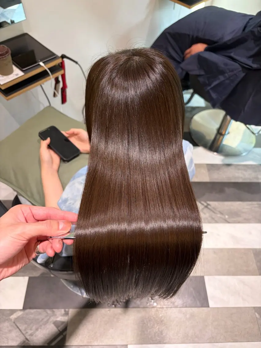 ロング カラー カット ヘアカラー トリートメント 圧倒的髪質改善 ✂︎飯島悠介のヘアスタイル