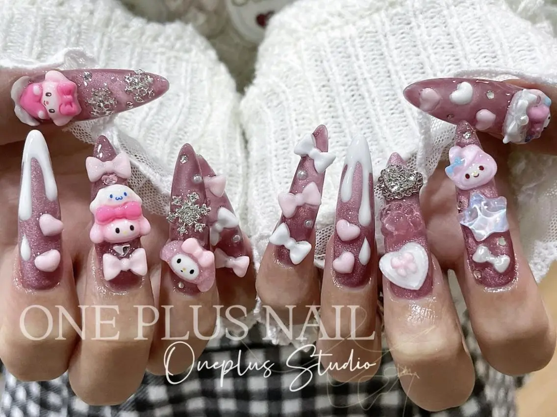 ネイル ピンク シンプルネイル ワンホンネイル One Plus Nail Salonのネイルデザイン