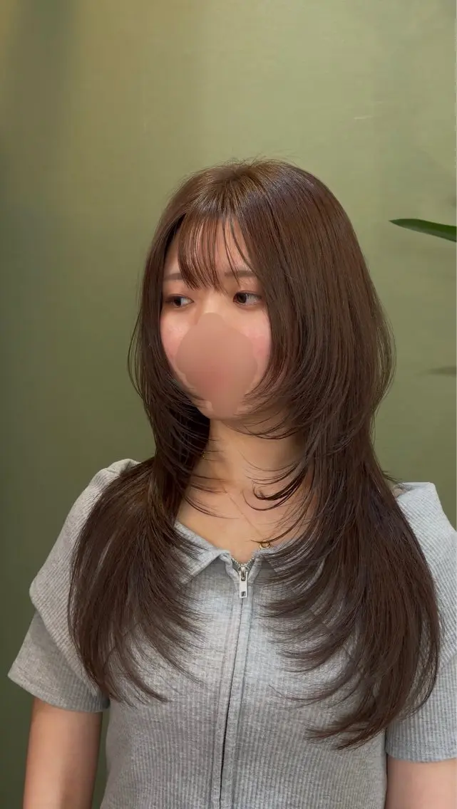 ロング ロング 内山 優のヘアスタイル