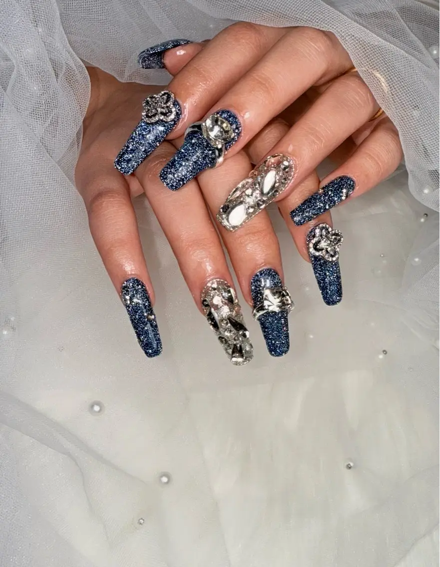 セミロング 韓国風ヘア ハンドネイル 🌹Belle Nail🌹のネイルデザイン