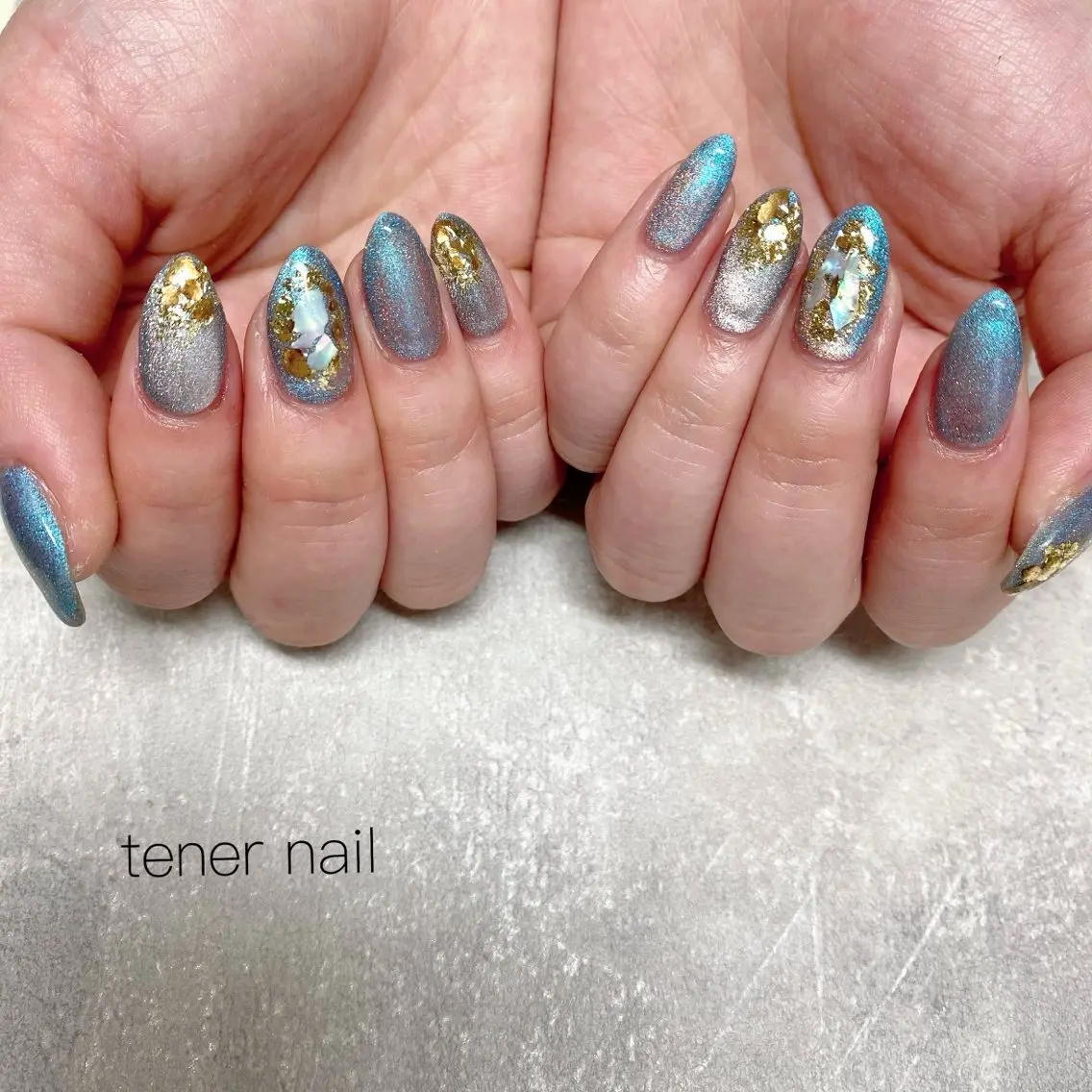 ネイル アートネイル マグネットネイル ニュアンスネイル ハンドネイル テネルネイル tener nailのネイルデザイン