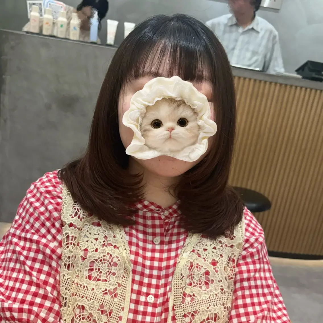 ミディアム カラー レイヤー🍀ボブ 浦和🍓YUIのヘアスタイル