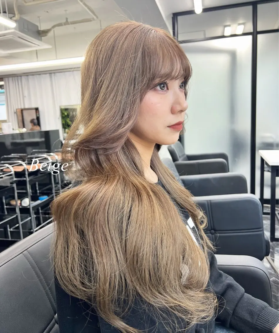 ロング カラー シールエクステ ハイトーンカラー エクステ ヘアカラー エクステ シールエクステ特化 ハイトーン、NANAのヘアスタイル