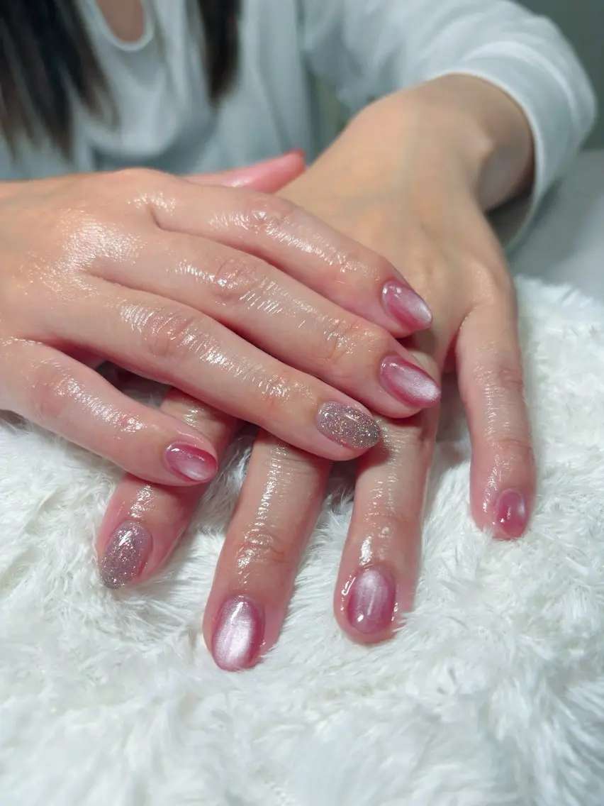 ネイル フラッシュネイル マグネットネイル ハンドネイル non nail ⭐︎のネイルデザイン
