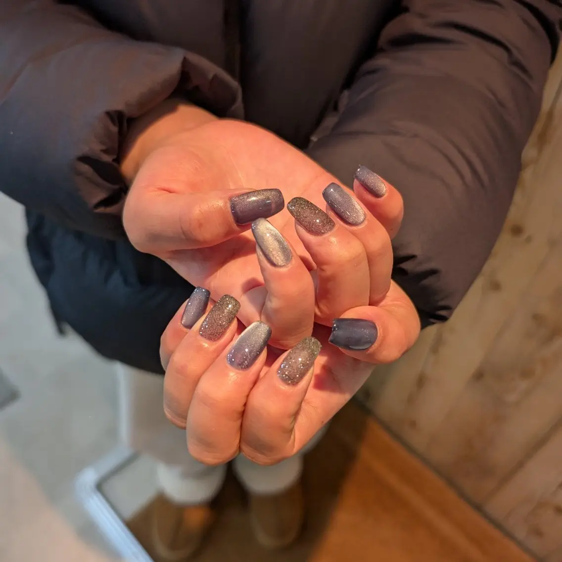 ネイル フラッシュネイル マグネットネイル ハンドネイル FREE'Snail Yukariのネイルデザイン