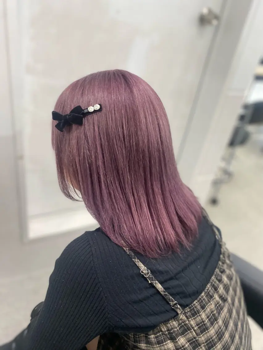 カラー ブリーチ ダブルカラー 髪質改善 ヘアカラー トリートメント girly❤︎暖色ヘ ア➰🎀HINANOのヘアスタイル