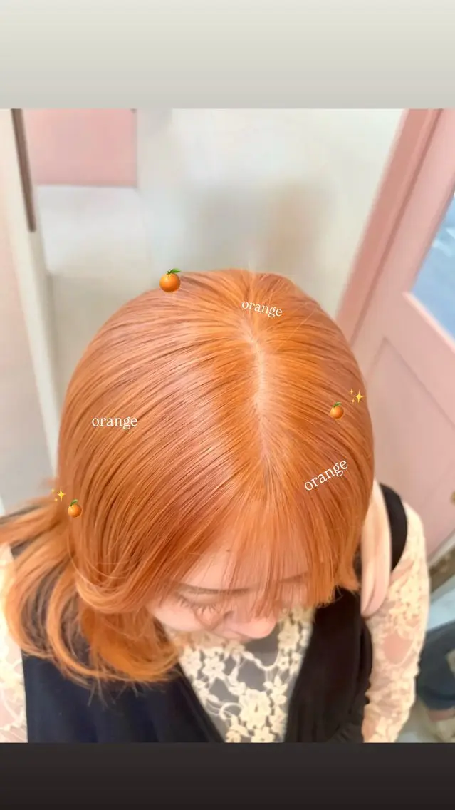 ロング カラー カット ヘアカラー トリートメント 韓国ヘア🎀マイカ| 新大久保のヘアスタイル
