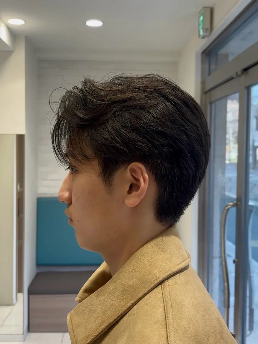 パーマ メンズ カット パーマ 🫧韓国レイヤー🫧 山本 侑平のヘアスタイル