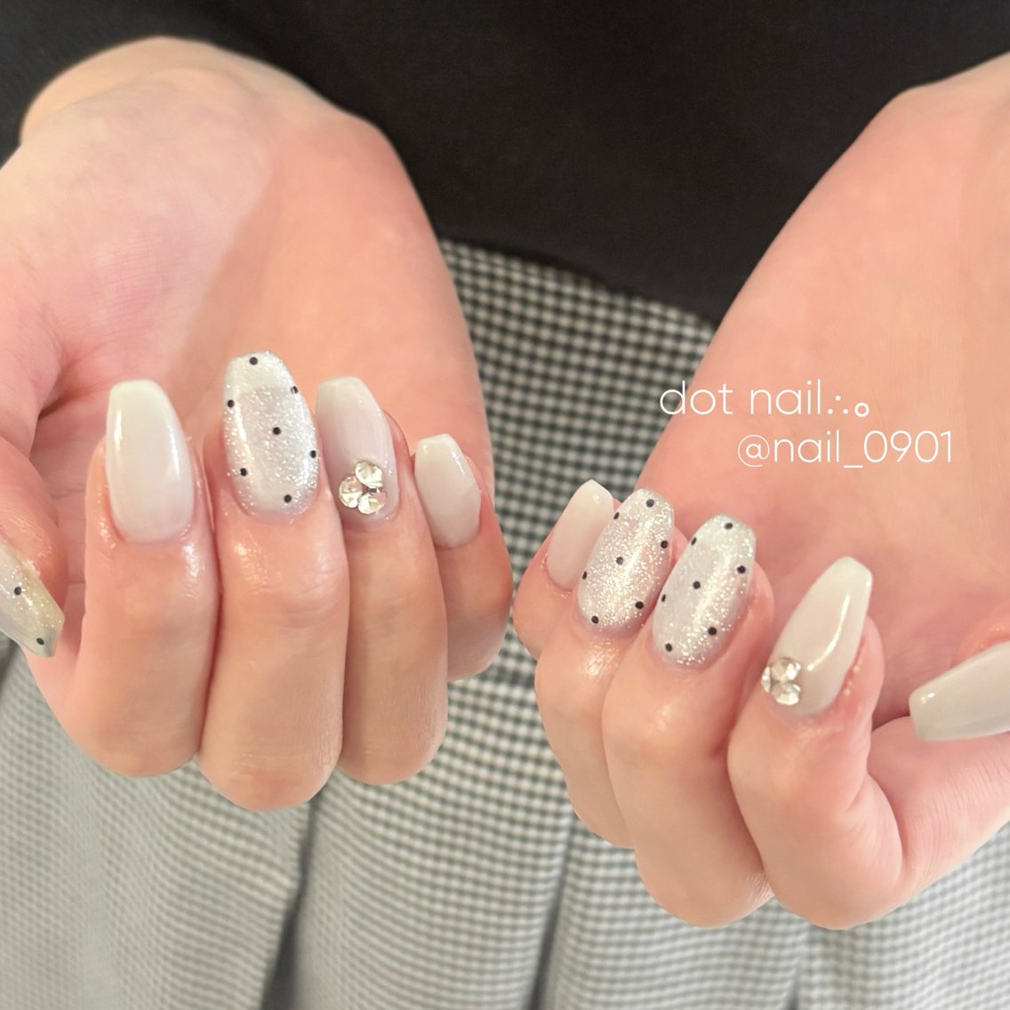 ネイル ドット マグネットネイル ハンドネイル YUUMI🫧 nailのネイルデザイン