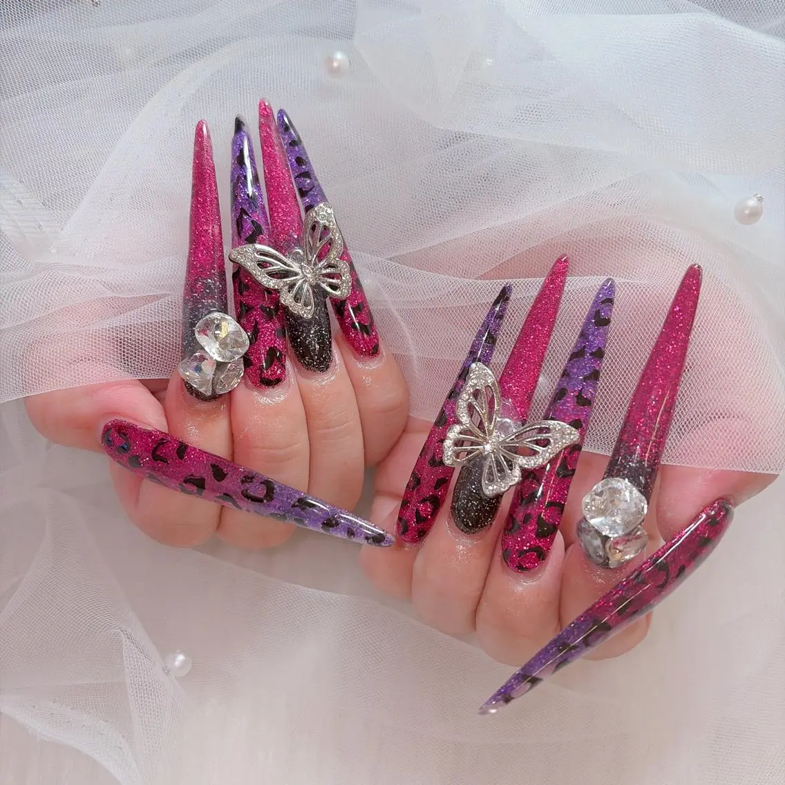ネイル ロングネイル スカルプネイル ハンドネイル 中野駅徒歩5分💅 ラクロレのネイルデザイン