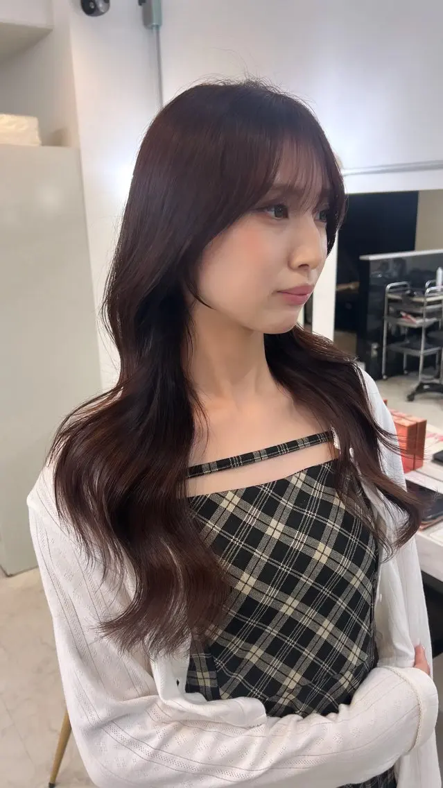 ロング カラー ブラウンカラー ピンクカラー ピンクブラウン レイヤーカット カット ヘアカラー トリートメント ✨レイヤー/髪質改善 /縮毛矯正✨ナカムラのヘアスタイル