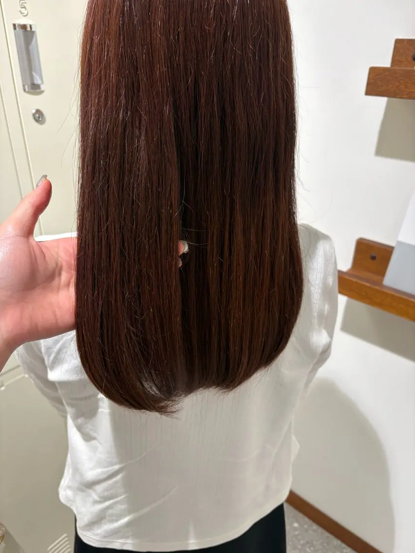 セミロング ヘアカラー 藤波 愛佳のヘアスタイル