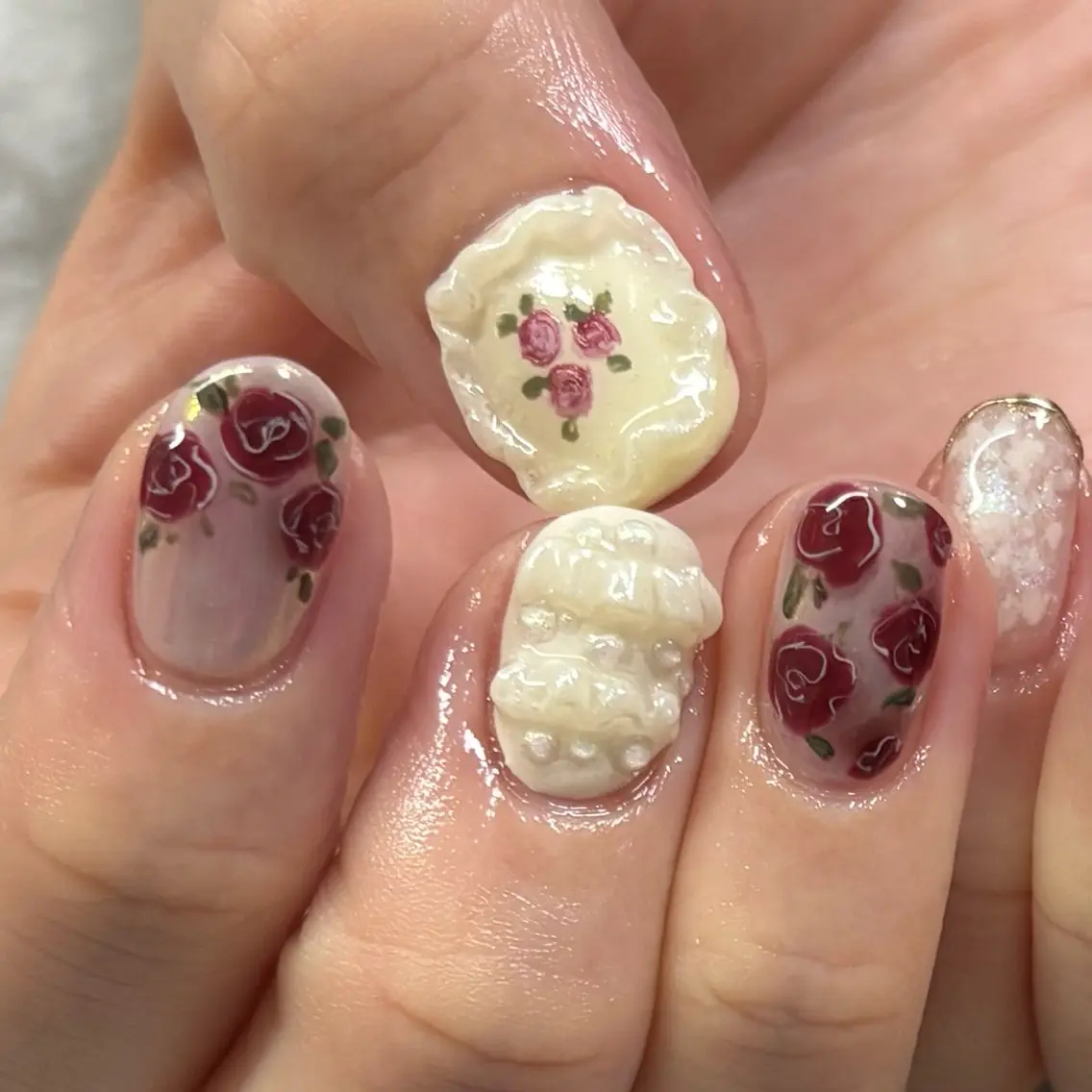 ネイル フラワーネイル FIORITURA Maikoのネイルデザイン