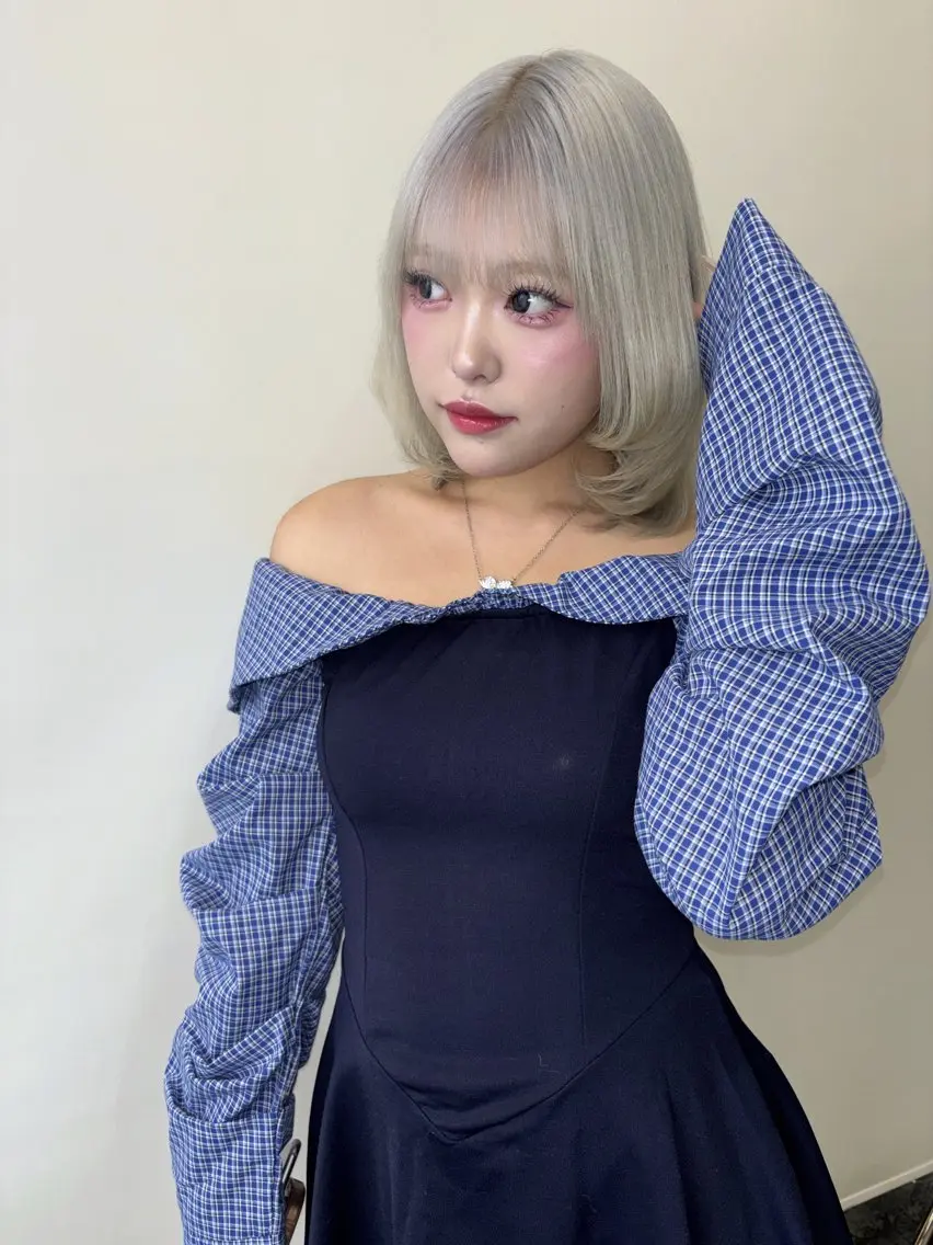 破格　ブリーチ＋ダブルカラー14880円の写真
